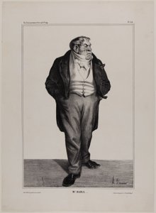 Mr. Baill.., plate 312 from Célébrités de la Caricature by Honoré Victorin Daumier