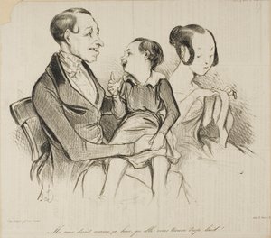 “My sister was saying yesterday, she thinks you are just too ugly!”, plate 37 from Croquis D 