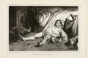 Rue Transnonain, on April 15, 1834, Plate 24 from L’Association mensuelle