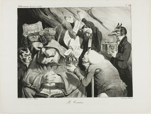 Temptation, plate 453 by Honoré Victorin Daumier