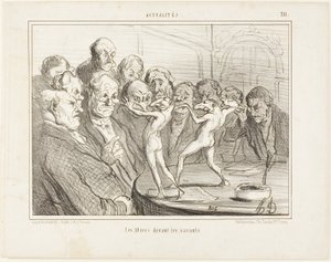 The Aztecs before the scientists, plate 211 from Actualités