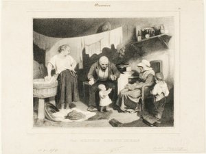 The Good Grandmother, Plate 55 by Honoré Victorin Daumier