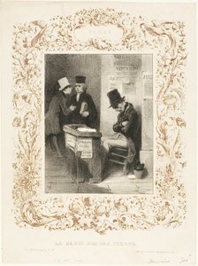 The Waiting Hall by Honoré Victorin Daumier
