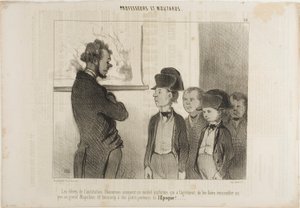 The Pupils of the Institute Pascareau Trying Their New School Uniform, Plate 25 from Professors and Kids