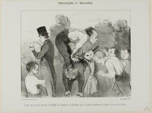 Which Proves Again, Plate 30 from Professeurs Et Moutards
