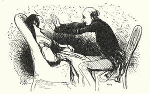 The hypnotist by Honore (after) Daumier