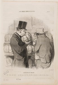 A Connoisseur of Melons by Honoré Daumier