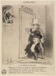 At the Gate of the Elysée by Honoré Daumier