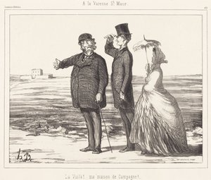 At Varenne-Saint-Maur by Honoré Daumier