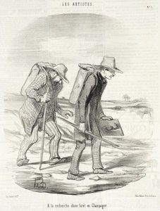 In Search of a Forest in Champagne by Honoré Daumier