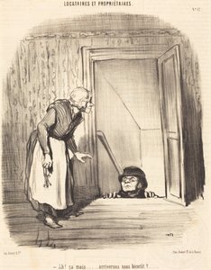 Ah! But... will we arrive soon? by Honoré Daumier