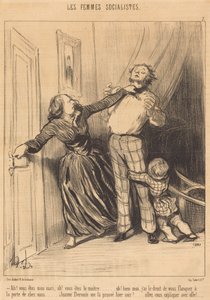 Ah! You are my husband, ah! You are the master... by Honoré Daumier