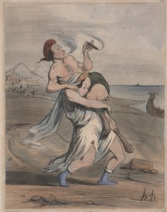Ancient History, no. 13: The Abduction of Helen by Honoré Daumier