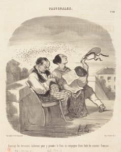 Advantages of Italian Terraces... by Honoré Daumier