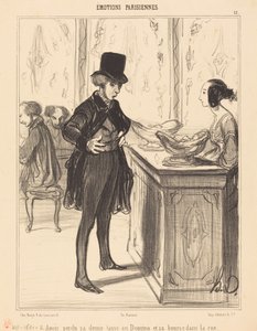 Having Lost Her Demitasse at Domino and Her Purse in the Street by Honoré Daumier