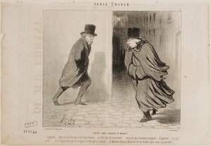 Between 11 O’Clock and Midnight by Honoré Daumier
