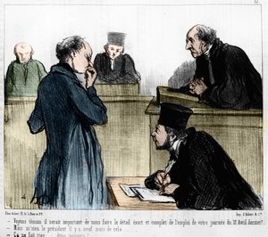 Cartoon by Daumier: Serie 