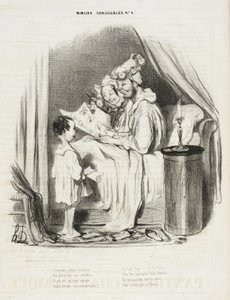 This Morning, Before Dawn, a God Came to Wake Me... by Honoré Daumier