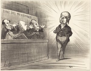 Not This Time... by Honoré Daumier