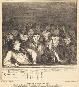 Decadence of Drama in 1866 by Honoré Daumier