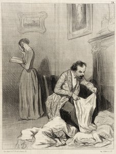 Since Virginie Obtained the Seventh Accessit... by Honoré Daumier