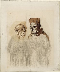 The Lawyer and His Client by Honoré Daumier