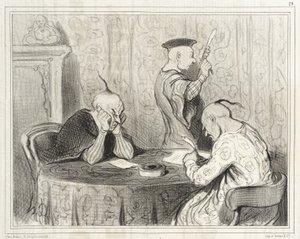 Of Light Authors by Honoré Daumier