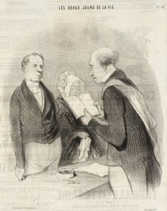 In Front of Mr. Mayor by Honoré Daumier