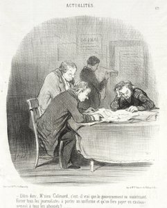 Say, Mr. Colimard... by Honoré Daumier