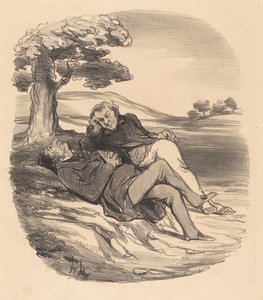 Sweet Leisure of a Retired Hardware Dealer by Honoré Daumier