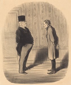 Eh! Well Sir and My Three Terms... by Honoré Daumier