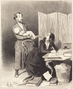 Take That Away... Impossible to Work... by Honoré Daumier