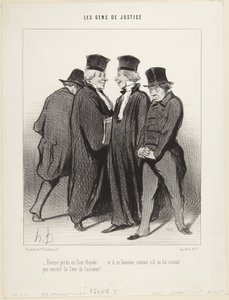 Still Lost in the Royal Court..., number 34 from the series The People of Justice by Honoré Daumier