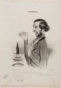 Hey! Waitress, I Prefer My Soup Bald! by Honoré Daumier