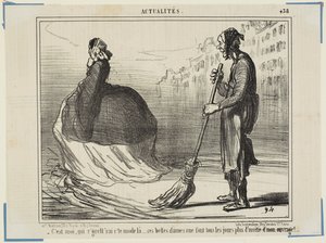 I should regret this style. . . These great ladies make my work less every day! by Honoré Daumier