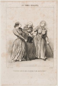 Insurrection Against Husbands is Proclaimed as Being the First and Holiest Duty in Life! by Honoré Daumier