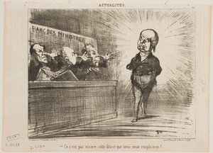 It’s not your turn yet to replace us. by Honoré Daumier