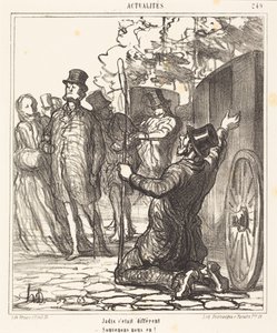 In the Past, It Was Different by Honoré Daumier