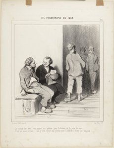 I Count on You to Sign..., Number 33 from the Series The Philanthropists of the Day by Honoré Daumier