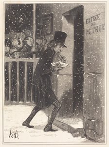 The Actor of the Funambules by Honoré Daumier
