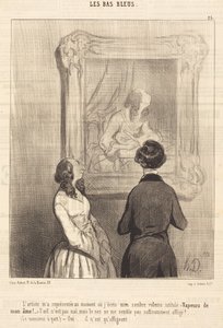 The Artist Represented Me at the Moment I Write by Honoré Daumier