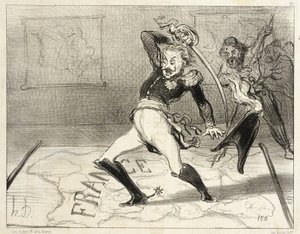 Emperor Nicholas Working in His Office by Honoré Daumier