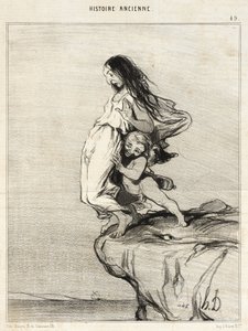The Death of Sappho by Honoré Daumier