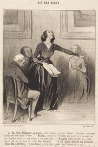 The Blue Stocking Reciting Her Piece
