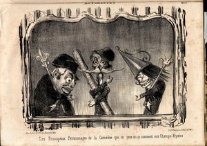 Le Charivari, Satirical in B & W