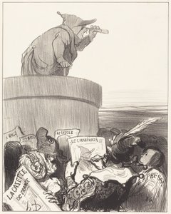 The Constitutionalist Contemplating the Political Horizon by Honoré Daumier