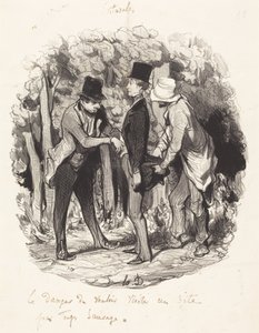 The Danger of... Visiting a Too Wild Site by Honoré Daumier