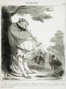 Doctor Véron Having Renounced Politics... by Honoré Daumier