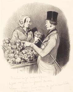 The Day to Show Gallantry by Honoré Daumier