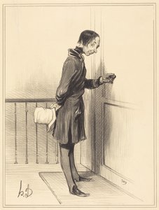 The Beggar at Home by Honoré Daumier